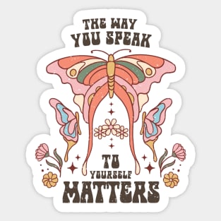 Butterflys Matters Distressed Sticker